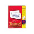 Avery Avery¬Æ Textured Half-Fold Greeting Card, 5-1/2" x 8-1/2", White, 30 Cards/Pack 3378